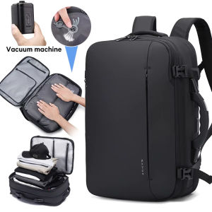 Vacuum backpack with pump compression backpack for travel36L Airback Backpack With Vacuum Seal Anti theft Storage Weighable