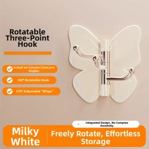 PISSA | Rotatable Butterfly 3-in-1 Heavy Duty Adhesive Corner Hooks