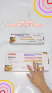 Knife Set / Pisau Set Jerami Rainbow 6 Pcs BMW / Pisau Sultan Viral