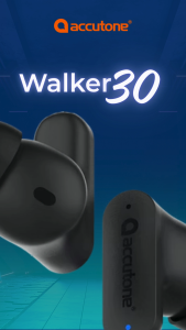 Accutone Walker 30 Bluetooth 5.3 TWS Earbuds with ANC and Dongle | Gaming Mode | IPX5 Waterproof
