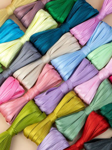 Ruy Băng Lụa Không Cần Ủi 4 Gấp Ruy Băng Viền Cổ Áo Qipao Ruy Băng Vải Satin Màu Ruy Băng Viền Viền Ruy Băng May Vá