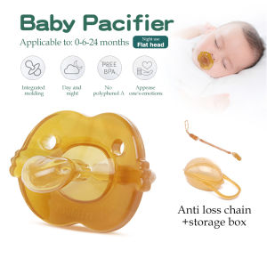 Newborn Pacifier 0 to 24 Months Super Soft Imitation Breast Milk Silicone to Coax Baby Artifact Portable Anti-lost Chain