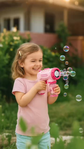 Mainan Anak BTC-3004 CUTE SHAPES BUBBLE GUN ONE BUTTON BUBBLING Mainan Bubble Tembak Gelembung Machine Anak
