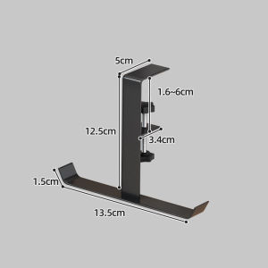 1pc Adjustable Desk Edge Hook Without Punching Office Desktop Edge Hanging Bag Hook Student Backpack Storage Hanging Hook