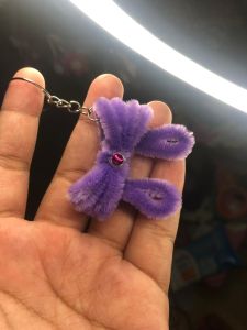 Gantungan Tas Pita Lucu | Kawat Bulu | Keychain Aesthetic