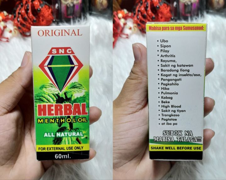 SNC Herbal Menthol Oil -All natural (60ml )