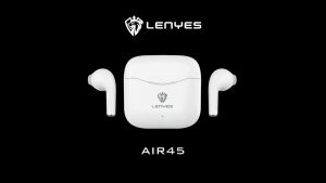 AIR45 - Handsfree Bluetooth LENYES ORIGINAL AIR-45 TWS Wireless Bluetooth 5.1 high sound quality earbuds smart touch earphone