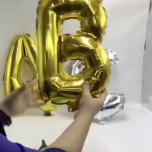"Silver Alphabet Letter Number Foil Balloon - 30"/32" Happy Birthday Party Decoration - Ready Stock, Fast Delivery, High Quality"