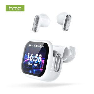 New HTC NE68 TWS Earbuds Bluetooth 6.0 Smart Touchscreen Case 134-Language AI Translator ANC IPX5 Waterproof 48H Playtime