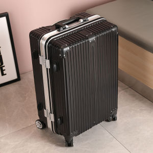 Aluminum Frame Luggage Suitcase Fashionable Travel Bag with Password Lock for Men And Women Students 20 24 26 Inches Trendy