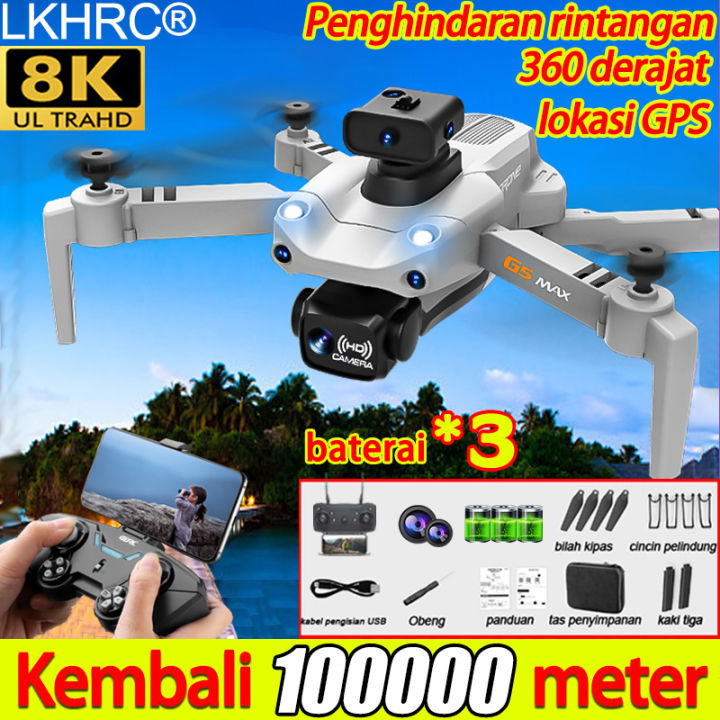 Kembali pada 500000km KKRC drone kamera jarak jauh E88 PRO 8K Ultra