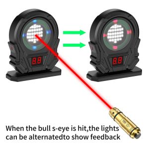Q5-Laser Training Target Infrared Induction Electronic Scoring Laser Target Color Sensitive Shooting Practice with Sound