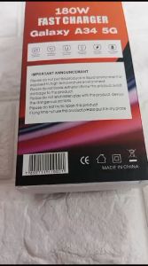 Charger untuk Samsung Galaxy A34 5G & 180W Fast Charger
