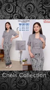 Atasan Kebaya Kutubaru Naomi Bahan Baloteli Premium Motif Laser Cut Mewah Lengan Pendek Aneka Warna Kekinian | Pakaian Wisuda Acara Pesta Kondangan Wanita Modern Elegan Cantik Kekinian