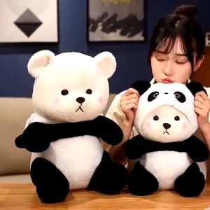 Gấu bông Lena cosplay gấu trúc panda dễ thương chất vải mềm mịn quà tặng cao cấp Thú Bông Toy