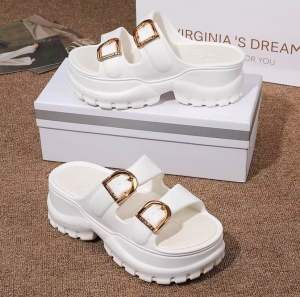 FENTINA SANDAL WANITA KEKINIAN TINGGI SENDAL FUJI WANITA WEDGES KOREA SANDAL JELLY WANITA | Anti Selip Anti Licin