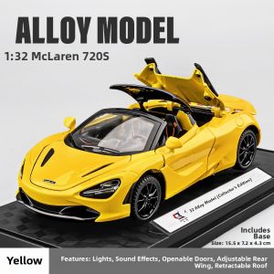 JUANNUO | Simulation McLaren 720S Car Model Children Collection
