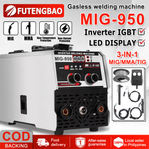 MIG-999 Welding  Machine  Portable Home  MIG/MMA/TIG 3IN1 Heavy Duty and High power inverter  Quality Gasless Welder  Inverter Welder IGBT Mig Welding  Machine Mini Weld Electric Welding Machine Set Power Tools