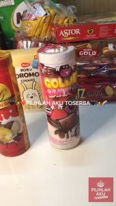 Cokelat TOKI GOLDEN CANNON kemasan Toples - ( HARGA 1 TOPLES )