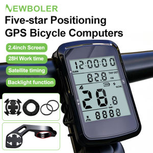 NEWBOLER Bicycle Computer Wireless GPS Bike Speedometer MTB Road Bike Cycling Odometer USB Rechargeable Digital Stopwatch