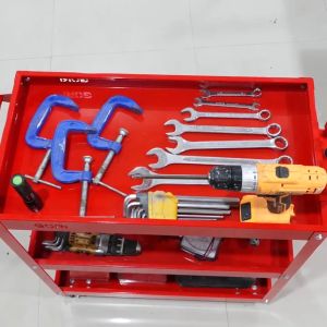 ชั้นวางเครื่องมือ รถเข็น ชั้นวางเครื่องมือ รถเข็น ชั้นใส่เครื่องมือ ชั้นใส่เครื่องมือช่าง รถเข็นช่าง วัสดุแผ่นรีดเย็น ชุดของ