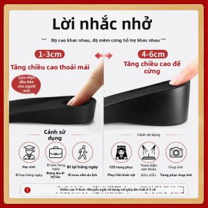 XIANZHAO | Đế Giày Tăng Chiều Cao Không Nhìn Thấy cho Nam 5cm
