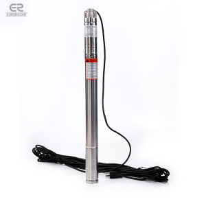 220V 60Hz 2 Submersible Pump Heavy Duty 0.5/1HP Single-Phase Stainless Steel Deep Well Screw Bore Water Pump 8GPM