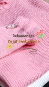 BAJU ATASAN ANAK CEWE RAJUT TERBARU MODEL KOREA MOTIF MUTIARA JISOO TEE ATASAN BAJU ANAK PEREMPUAN ALWAYS BAROKAH STORE