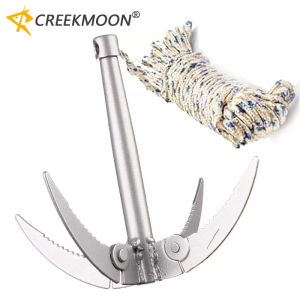 4 Claw Anchor Sickle Foldable Water Grass Remover Weed Puller Aquatic Plants Cutter Sharp Knife for Fishing Accessories Tackle