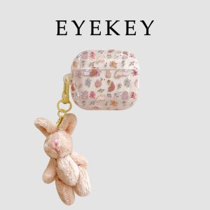 Cute Cartoon Flower Rabbit Design Silicone Protective Case for AirPods 1/2/3/4 Wireless Bluetooth Earphone Covers  Accessories