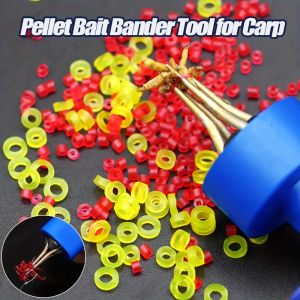 1set Pellet Bait Bander and Bands for Carp Coarse Fishing Bands - Pellet Bait Bander Tool for Carp