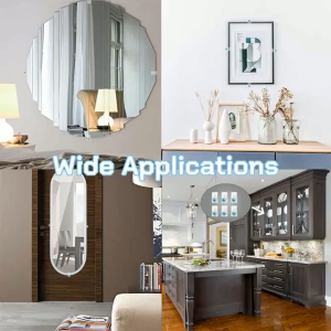 20pcs Wardrobe Mirror Glass Clip Drill-Free Mirror Nail Glass Support Bracket Mirror Mounting Clip