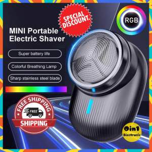 (Ready stock)✅ New Style Electric Mini Shaver For Men Rechargeable Sortable Shaver Waterproof Razor