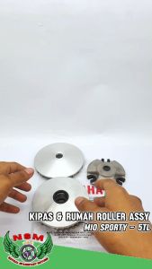 PAKET 2ITEM 5TL RUMAH ROLLER ASSY MIO SPORTY + KIPAS RUMAH ROLLER MIO LAMA FINO NOUVO MIO SMILEMIO SOUL