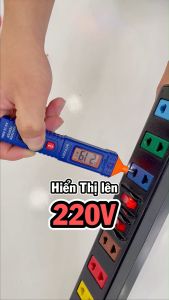 Bút thử điện kỹ thuật số đa năng thông minh 12-300V WADFOW WTP4501 đầu dò cảm ứng tự động phân biệt dây nguội và dây nóng