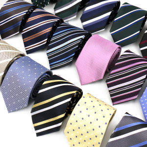 ผู้ชาย Tie 8 ซม.ธุรกิจ 60 รูปแบบสวมใส่ทุกวันหรูหราเนคไทคลาสสิกลาย Gravata สําหรับผู้ชาย Fit งานแต่งงานที่ทํางานชุดอุปกรณ์เสริม