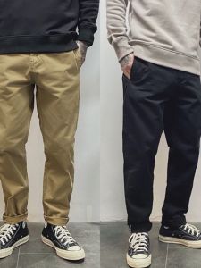 Japanese Style Mens Casual Loose Fit Motorcycle Workwear Pants Straight Leg Long Trousers Wear Resistant Retro American Style