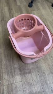 UnihomSG [ReadyStock] Mop Pail Bucket With Rollers And Removable Strainer 2 Sizes