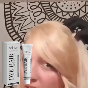 Eelhoe Instant Silver Gray Hair Color Covers Gray Hair Completely Conditions Strands Long Lasting Results Hair Care 100ml