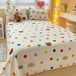 MINGSHA | Skin-Friendly Pure Cotton Bed Sheet Set 3-Piece Single/Double