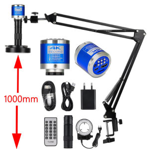 【COD】1080P 4K FULL HD Industrial Microscope for laboratory C-Mount Digital Camera Via Type Measurement For PCB Soldering Phone Repair