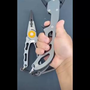 Shawto Fishing Pliers And Grip Anti Corrosion Aeronautical Fishing Scissor Stainless Steel Multifunctional Tool Accessories