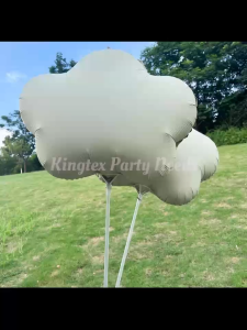 19 27 inches Clouds matte foil balloon cream white clouds foil balloon birthday wedding party decoration