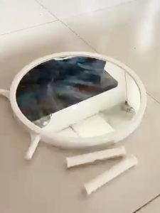 ⚡FH⚡กระจกมีไฟ LED กระจกแต่งหน้าถาดเก็บของ ของขวัญ กระจกมีไฟส่องหน้า แบบพกพา