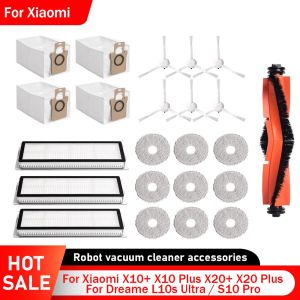 For Xiaomi X10+ X10 Plus X20+ X20 Plus for Dreame L10s Ultra / S10 Pro Vacuum Accessories Dust Bags Filter Mop Main Side Brush