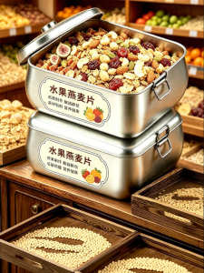 Fruit and Nuts Yoghurt Oatmeal Cereal