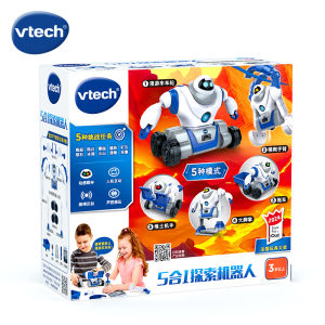 Vtech 5-in-1 Exploration Robot Early Education Building Educational Toys for Children Intelligent Sound Control Sensing Dollhouses
