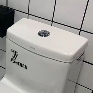 Accessible Luxury Stickers Ins Style Stylish Creative Zebra Toilet Stickers Bathroom Modern Wall Stickers Waterproof Stickers