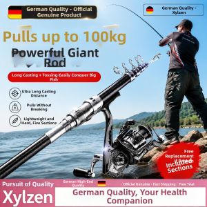 Large Fish Ultra Hard Long Cast Fishing Rod Combo