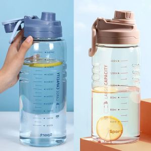 Big Capacity Sport Water Plastic Bottle Cup 1500ML 2600ml Water Bottle Wtih Filter  BPA FREE Drinking Bottles Kettle Waterbottle